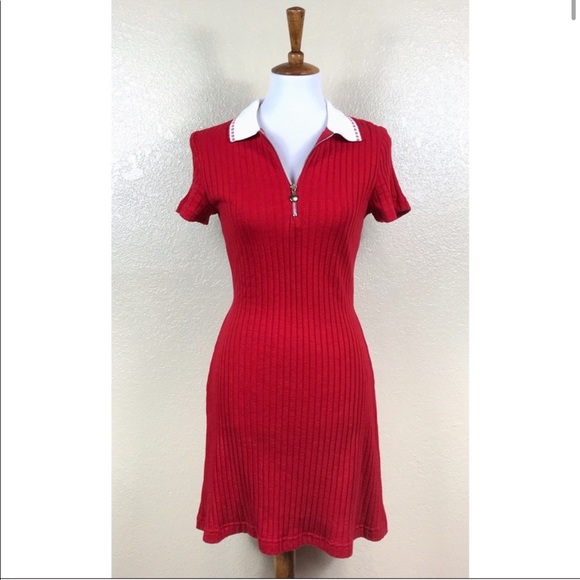 Vintage Red Polo Dress - Picture 1 of 4